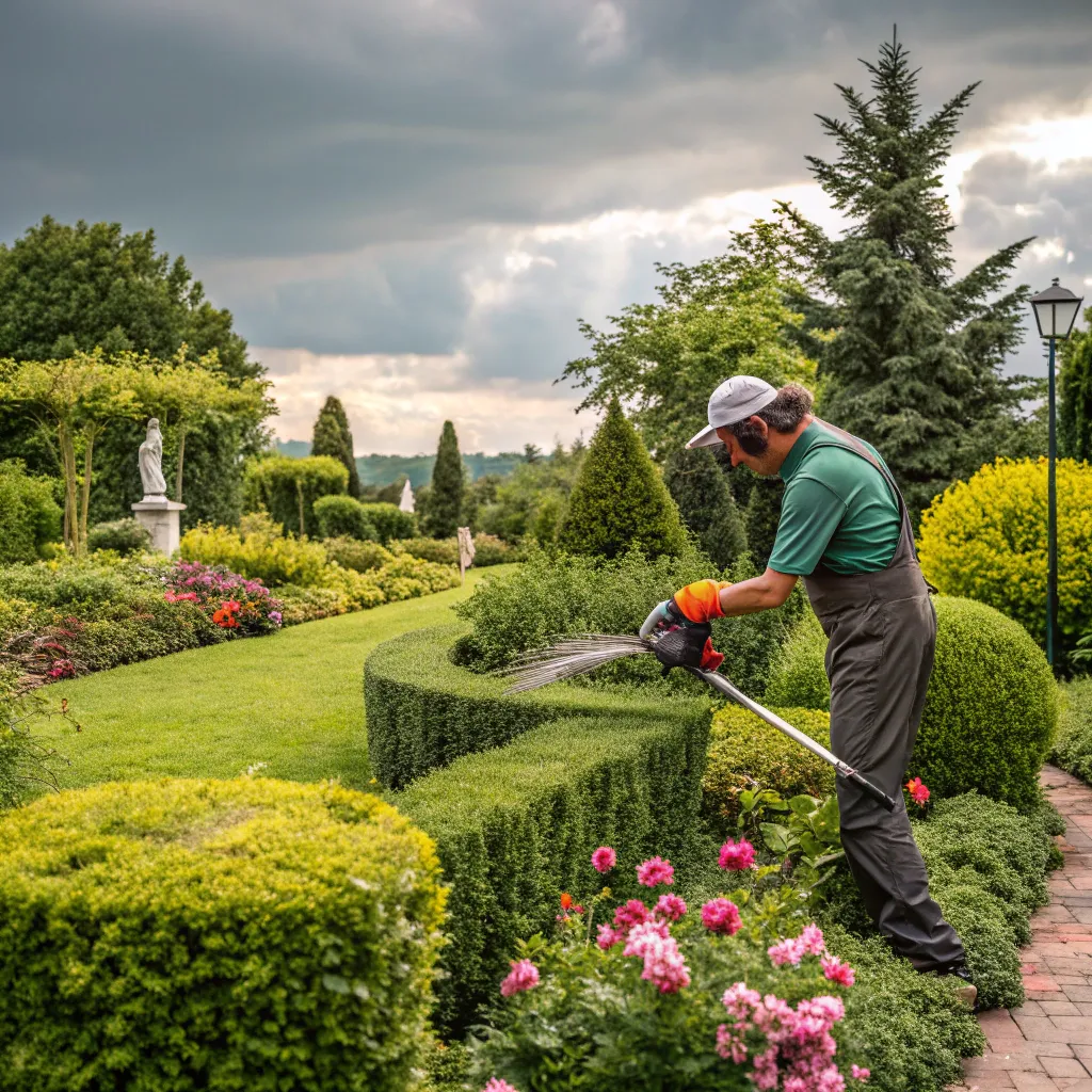 Seasonal garden maintenance service